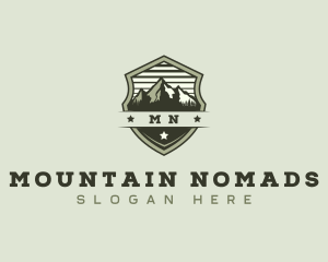 Mountain Hiking Outdoor logo design