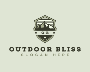 Mountain Hiking Outdoor logo design