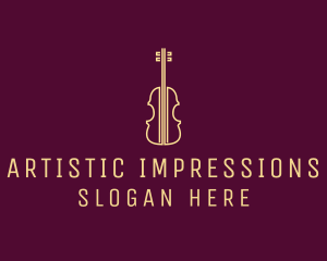 Classical Violin Music logo design