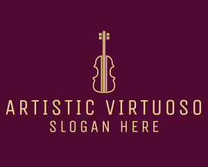 Classical Violin Music logo design