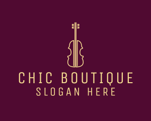 Classical Violin Music logo design