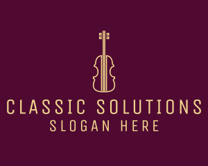 Classical Violin Music logo design