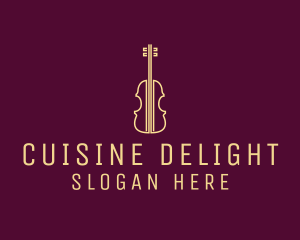 Classical Violin Music logo design