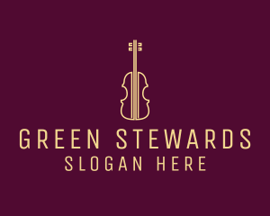 Classical Violin Music logo design