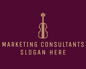 Classical Violin Music logo design