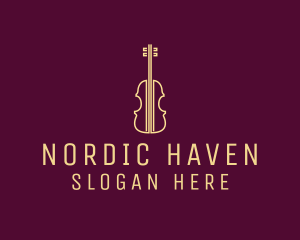 Classical Violin Music logo design