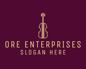 Classical Violin Music logo design