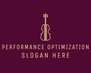 Classical Violin Music logo design