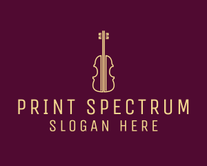 Classical Violin Music logo design