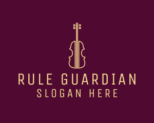 Classical Violin Music logo design