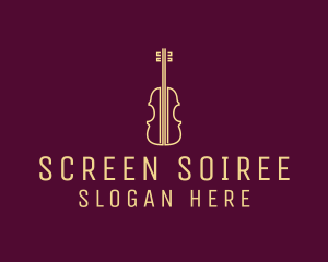 Classical Violin Music logo design