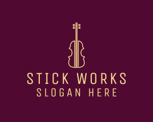 Classical Violin Music logo design