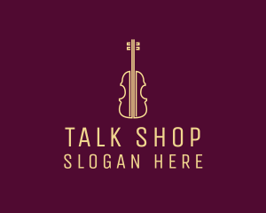 Classical Violin Music logo design