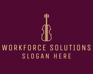 Classical Violin Music logo design