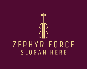 Classical Violin Music logo design