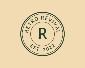 Hipster Retro Badge logo design