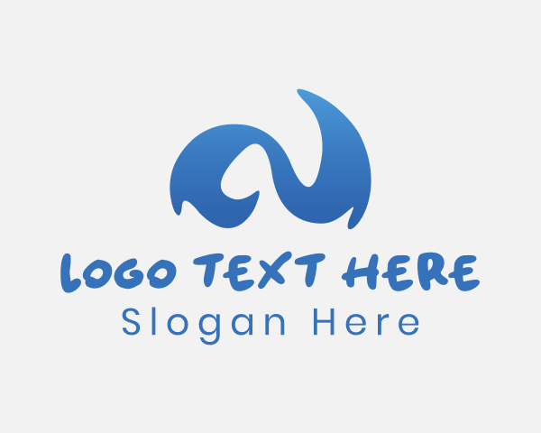 Ocean Waves logo example 2