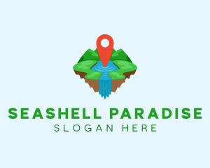 Tourism Paradise Location logo design