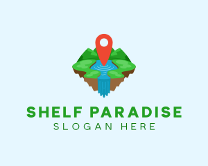 Tourism Paradise Location logo design