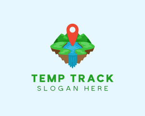 Tourism Paradise Location logo design