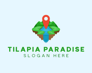 Tourism Paradise Location logo design