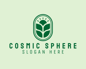 Sunset Crops Planting logo design