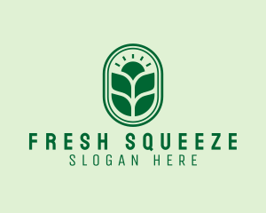 Sunset Crops Planting logo design