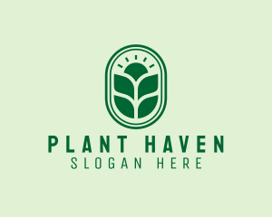 Sunset Crops Planting logo design