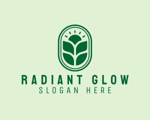 Sunset Crops Planting logo design