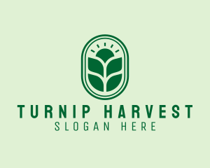 Sunset Crops Planting logo design