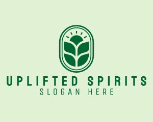 Sunset Crops Planting logo design