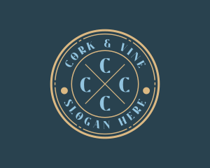 Hipster Fashion Boutique Stamp logo design