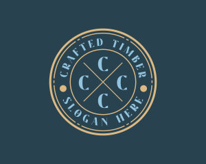 Hipster Fashion Boutique Stamp logo design