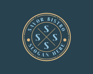 Hipster Fashion Boutique Stamp logo design