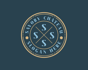 Hipster Fashion Boutique Stamp logo design