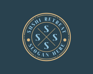 Hipster Fashion Boutique Stamp logo design