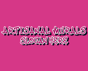 Pink Graffiti Business logo design