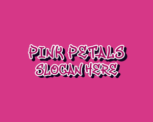 Pink Graffiti Business logo design