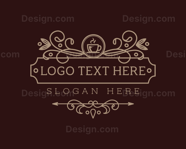 Elegant Coffee Cafe Logo