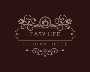 Elegant Coffee Cafe Logo