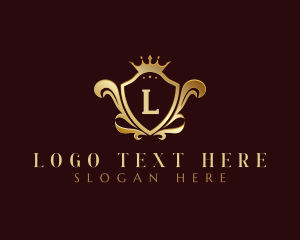 Luxury Crown Shield logo