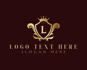 Luxury Crown Shield Logo