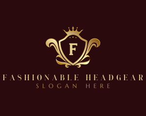 Luxury Crown Shield logo design