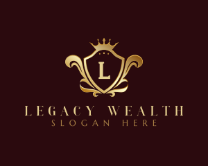 Luxury Crown Shield logo design