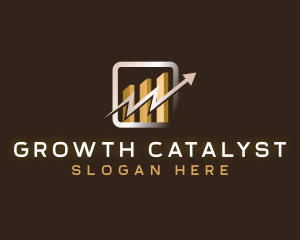 Arrow Chart Investment logo design