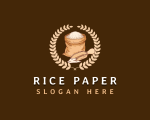 Flour Spoon Sack logo design