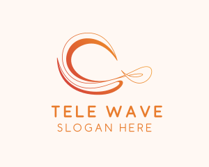 Gradient Abstract Waves logo design