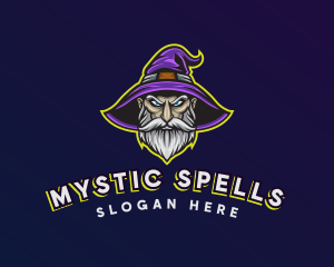 Gaming Wizard Warlock logo design