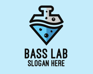 Lab Flask Diamond logo design