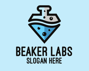 Lab Flask Diamond logo
